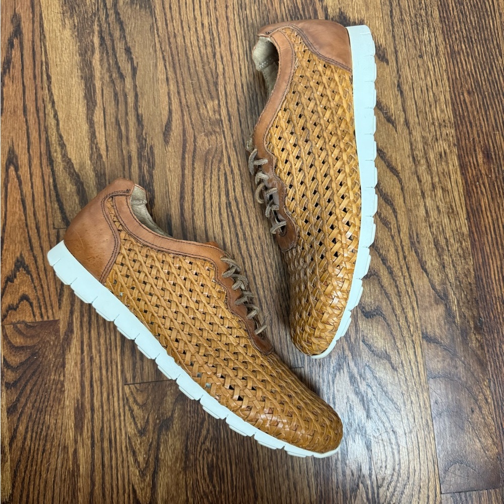 Donald J Pliner Heston WZ Woven Leather Sneakers Men’s 10.5M - Picture 3 of 9